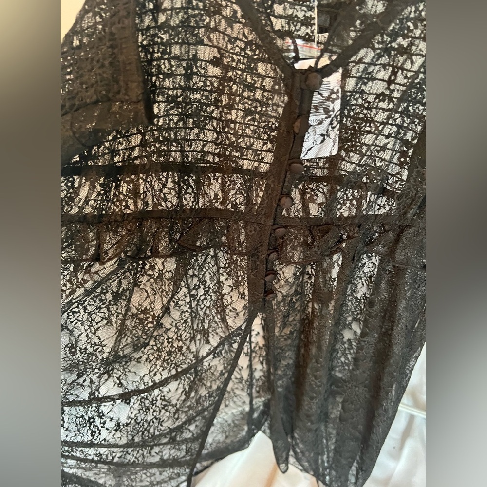 WORN ONCE Black Lace Sheer Dress - Picture 5 of 14